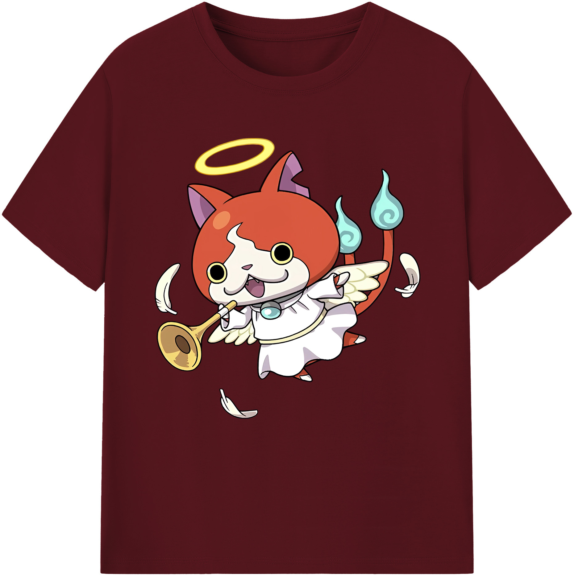 （画像用） 妖怪ウォッチ Yo-kai Watch 綿100％半袖Tシャツ（フロントプリント）